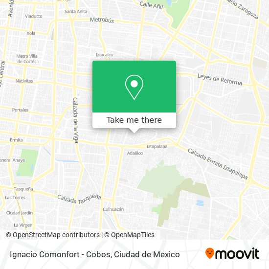 Mapa de Ignacio Comonfort - Cobos