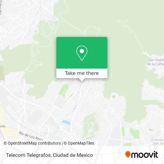 Telecom Telegrafos map