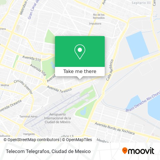 Telecom Telegrafos map