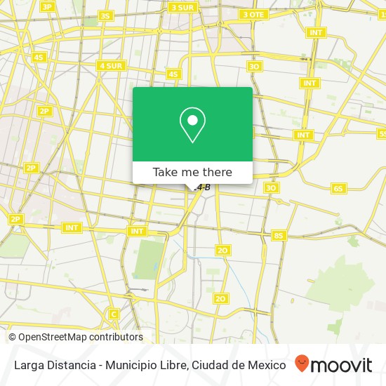 Larga Distancia - Municipio Libre map