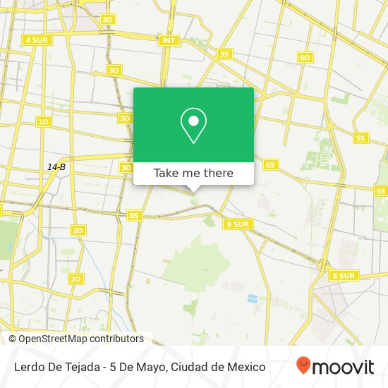 Lerdo De Tejada - 5 De Mayo map