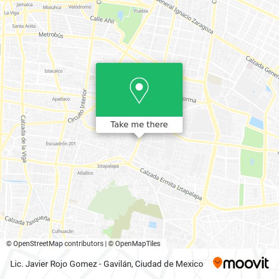 Mapa de Lic. Javier Rojo Gomez - Gavilán