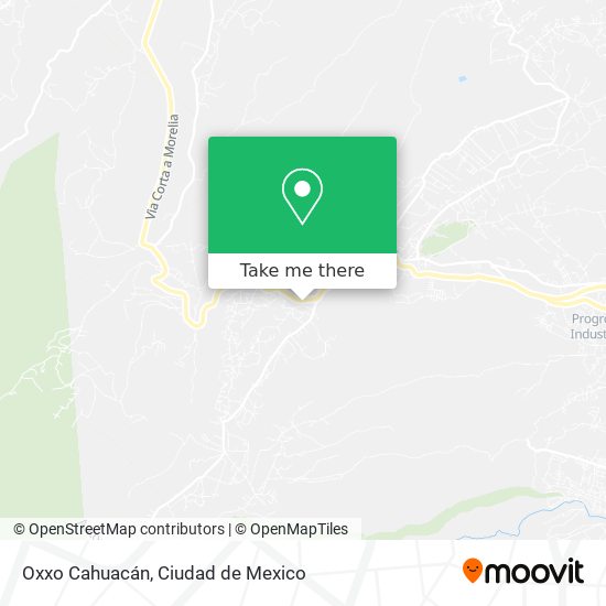 Mapa de Oxxo Cahuacán