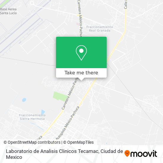 Mapa de Laboratorio de Analisis Clinicos Tecamac