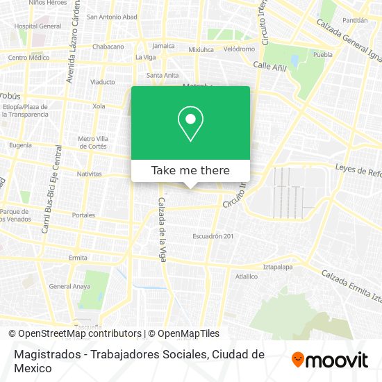 Magistrados - Trabajadores Sociales map