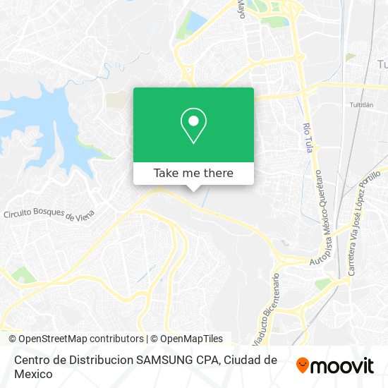 Mapa de Centro de Distribucion SAMSUNG CPA