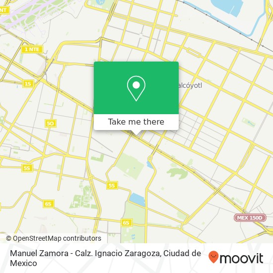 Manuel Zamora - Calz. Ignacio Zaragoza map