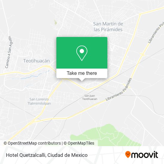 Hotel Quetzalcalli map