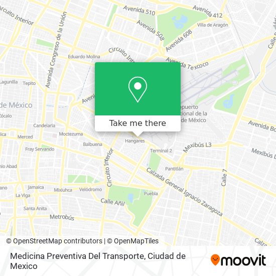 Medicina Preventiva Del Transporte map