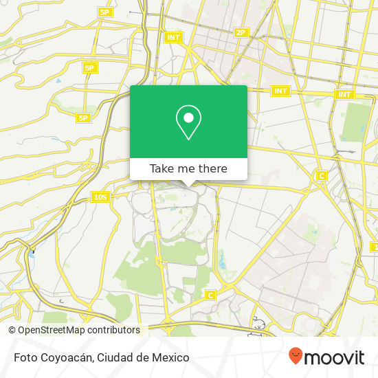 Mapa de Foto Coyoacán