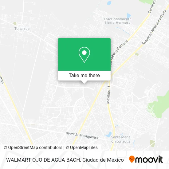 WALMART OJO DE AGUA BACH map