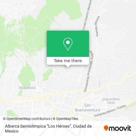 Mapa de Alberca Semiolímpica “Los Héroes”