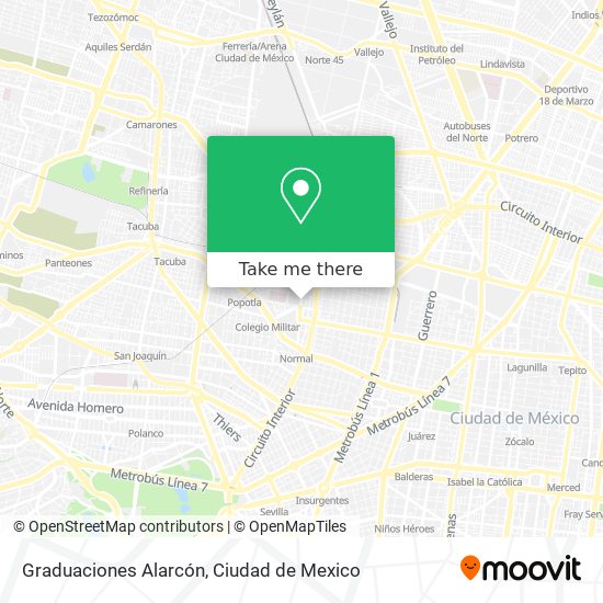 Graduaciones Alarcón map