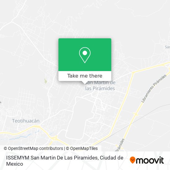 ISSEMYM San Martin De Las Piramides map