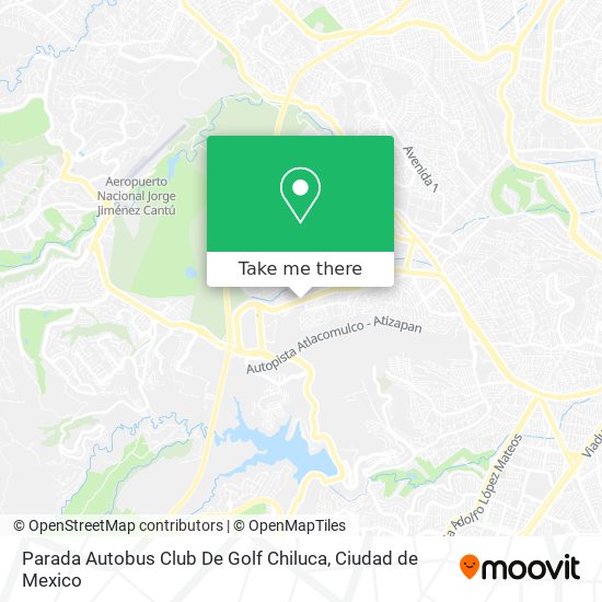 Mapa de Parada Autobus Club De Golf Chiluca