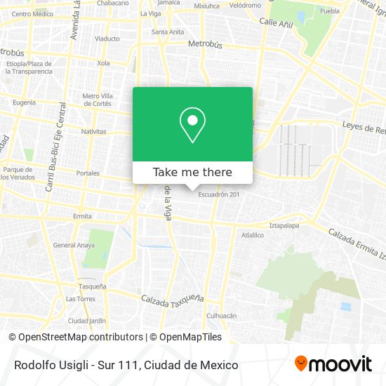 Mapa de Rodolfo Usigli - Sur 111