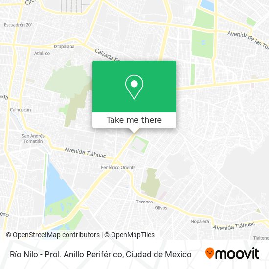 Mapa de Río Nilo - Prol. Anillo Periférico