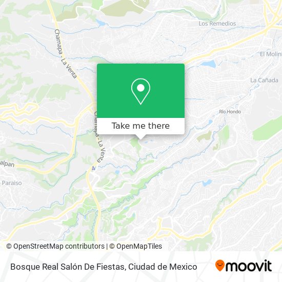 Bosque Real Salón De Fiestas map
