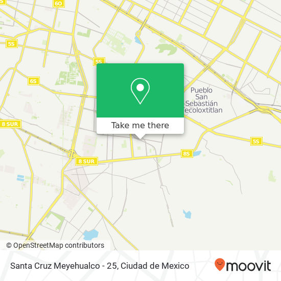 Santa Cruz Meyehualco - 25 map