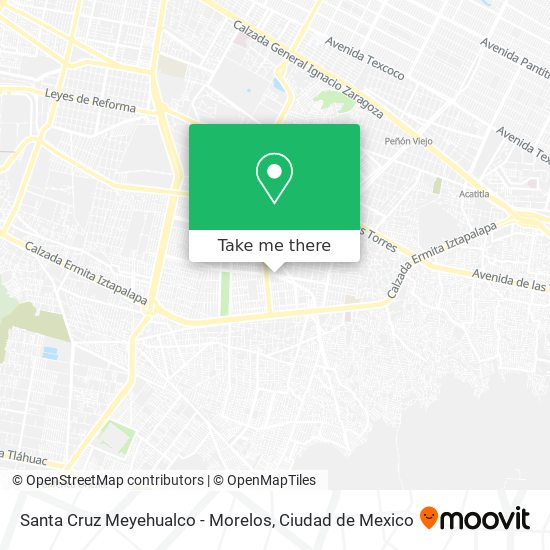 Santa Cruz Meyehualco - Morelos map