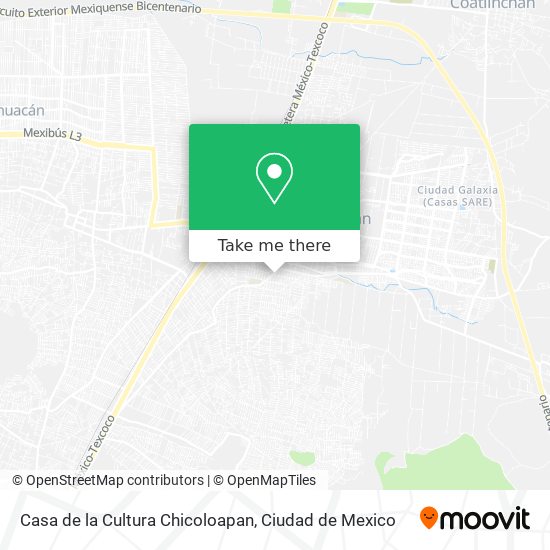 Mapa de Casa de la Cultura Chicoloapan