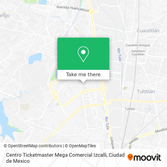 Centro Ticketmaster Mega Comercial Izcalli map