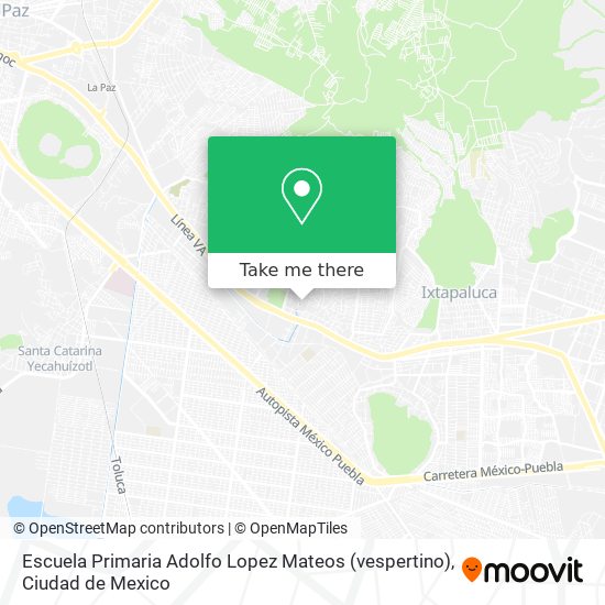 Escuela Primaria Adolfo Lopez Mateos (vespertino) map