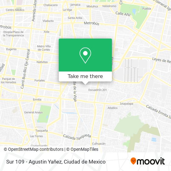 Mapa de Sur 109 - Agustin Yañez