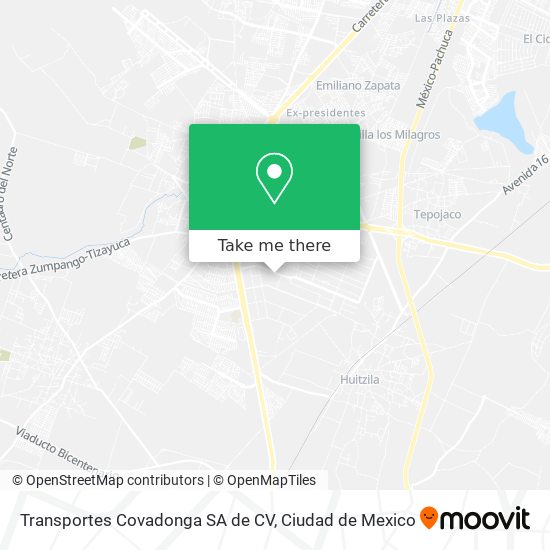 Transportes Covadonga SA de CV map