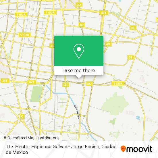 Tte. Héctor Espinosa Galván - Jorge Enciso map