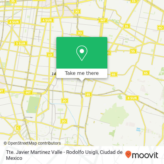 Tte. Javier Martinez Valle - Rodolfo Usigli map