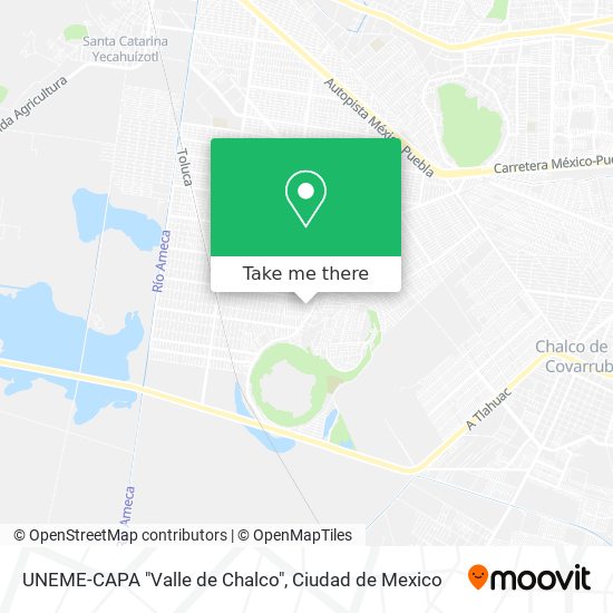 UNEME-CAPA "Valle de Chalco" map