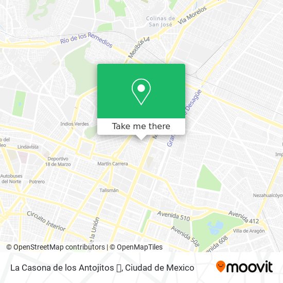 Mapa de La Casona de los Antojitos 📱