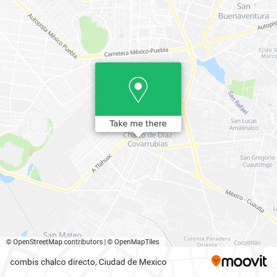 combis chalco directo map