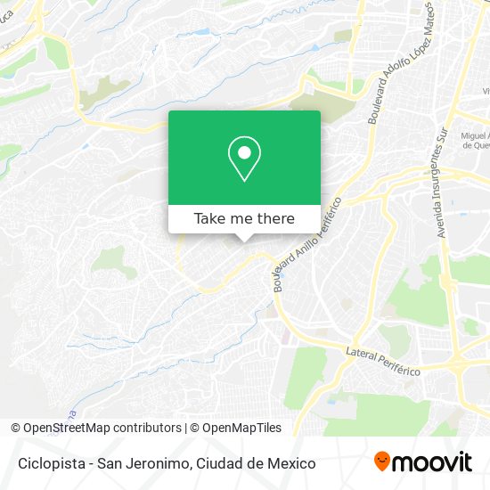 Ciclopista - San Jeronimo map