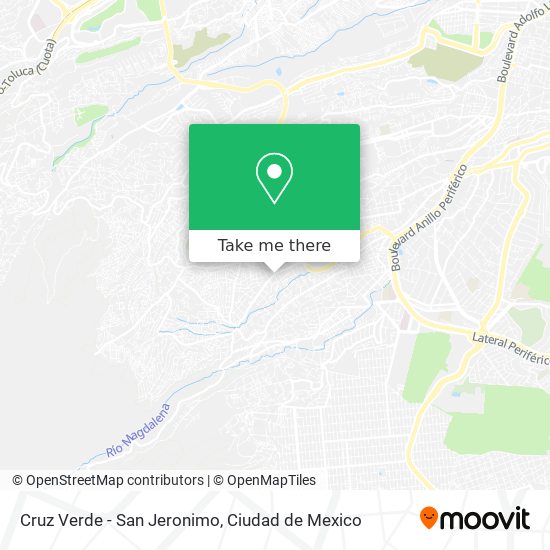 Cruz Verde - San Jeronimo map