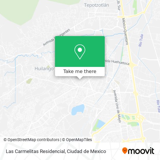 Las Carmelitas Residencial map