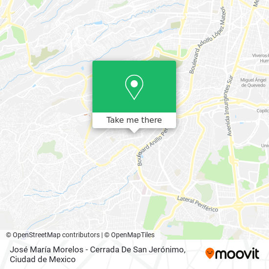 José María Morelos - Cerrada De San Jerónimo map