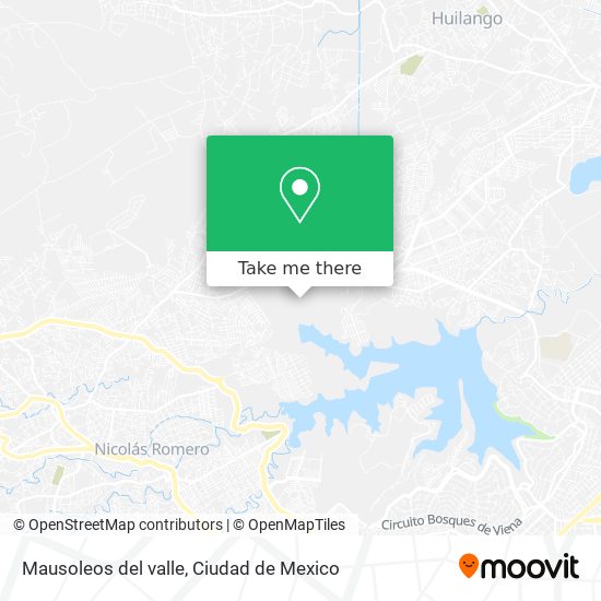 Mausoleos del valle map