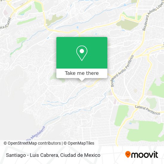 Santiago - Luis Cabrera map