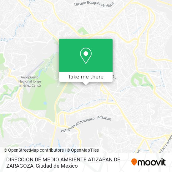 Mapa de DIRECCIÓN DE MEDIO AMBIENTE ATIZAPAN DE ZARAGOZA