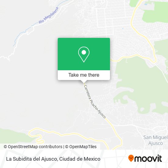 La Subidita del Ajusco map