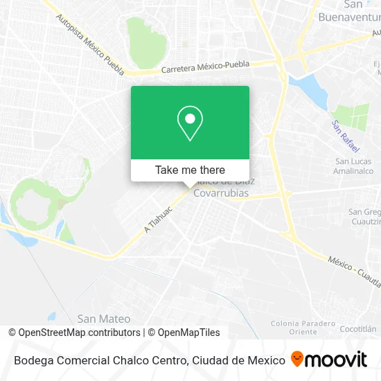 Bodega Comercial Chalco Centro map