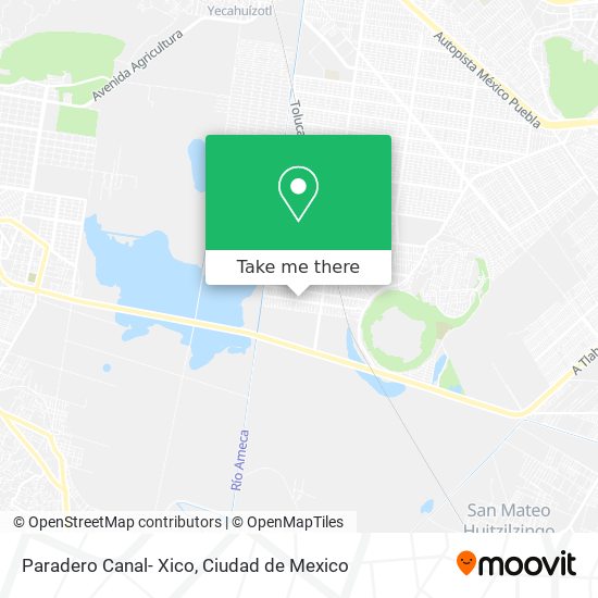 Mapa de Paradero Canal- Xico