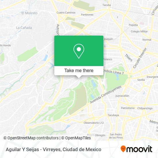 Aguilar Y Seijas - Virreyes map
