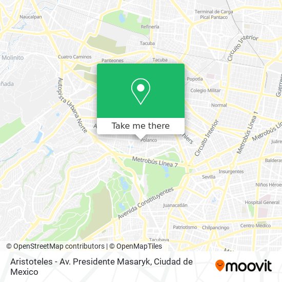 Aristoteles - Av. Presidente Masaryk map