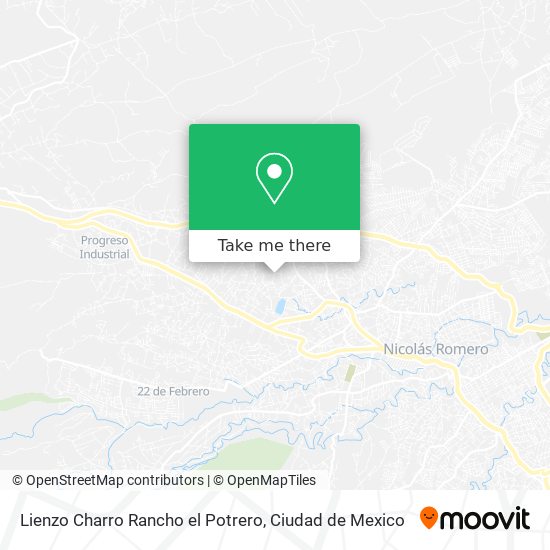 Mapa de Lienzo Charro Rancho el Potrero