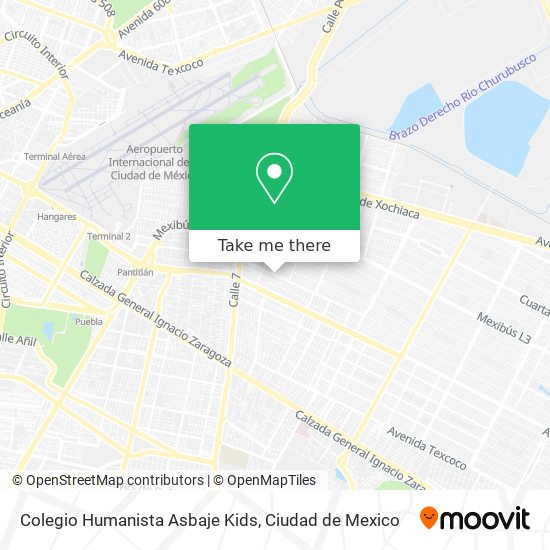 Colegio Humanista Asbaje Kids map