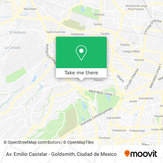 Mapa de Av. Emilio Castelar - Goldsmith