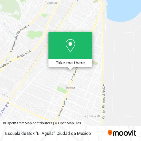 Mapa de Escuela de Box "El Aguila"